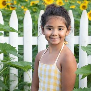 Hope and Henry Girl’s Flair Halter Dress - Size 6